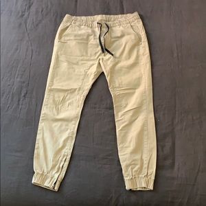 Khaki Chino Joggers